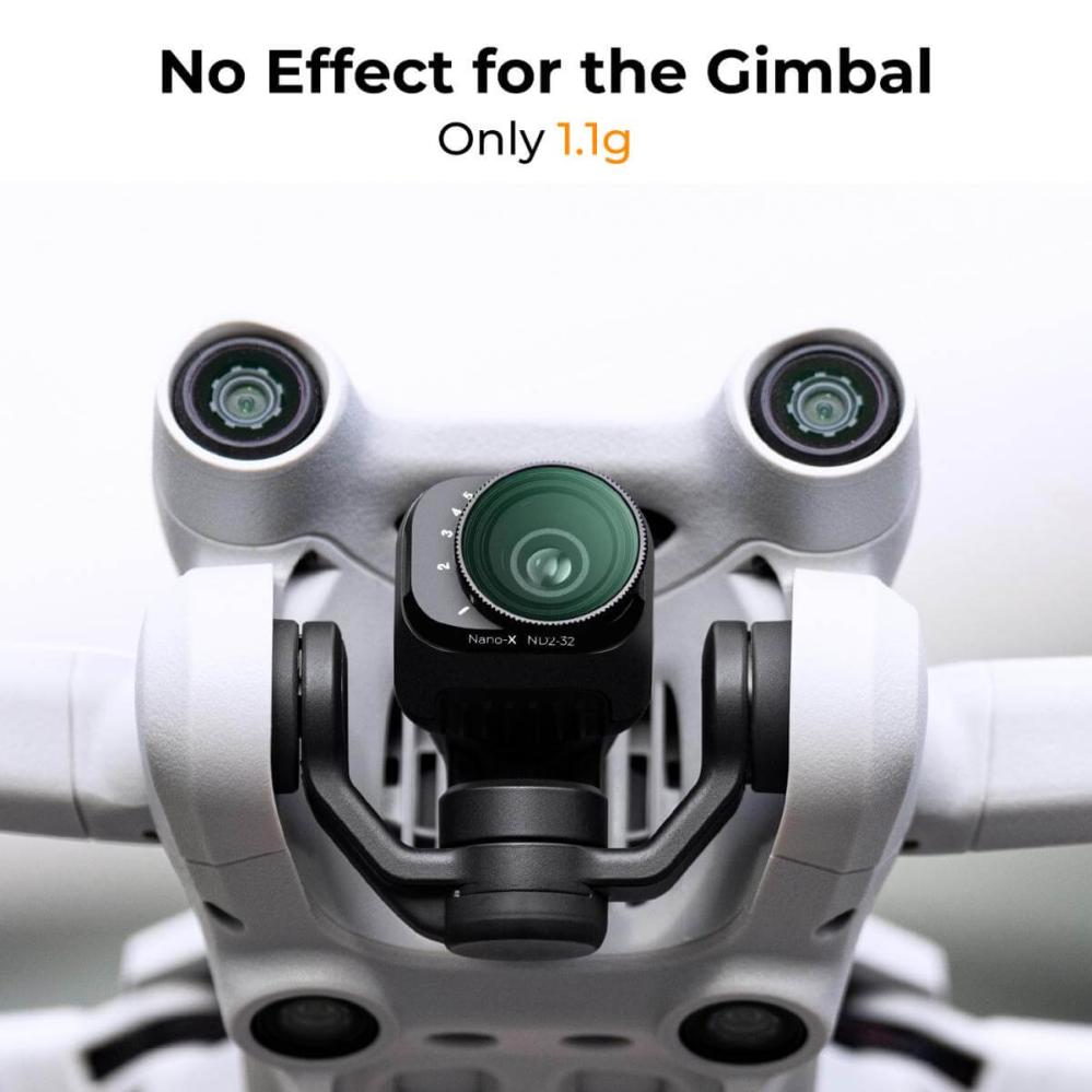 K&F Concept K&F Concept Variabelt ND-filter ND2–ND32 1–5 stopp for DJI Mini 3 Pro og Mini 3