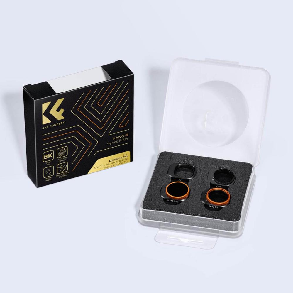 K&F Concept K&F Concept Filtersett 4 stk UV+CPL+ND2-32+ND32-512 for DJI Mini 4 Pro