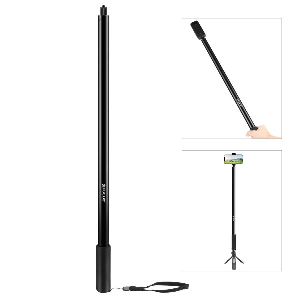 Puluz Puluz selfiestang 200cm utdragsbar for kamera/mobil/actionkamera av metall