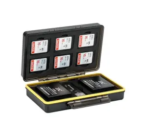 JJC JJC Batteri & minneskortask 6xSD & 2xNP-W126/W126S