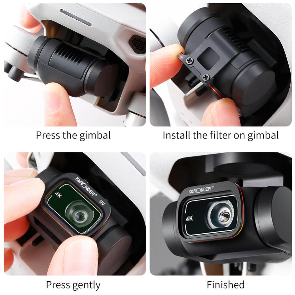 K&F Concept K&F Concept Filter-Kit 6 i 1 ND8 ND16 ND32 ND64 CPL UV for DJI Mavic Mini 1/2