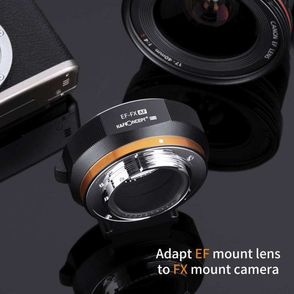 K&F Concept K&F Concept Objektivadapter elektronisk for Canon EF for Fujifilm X kamerahus
