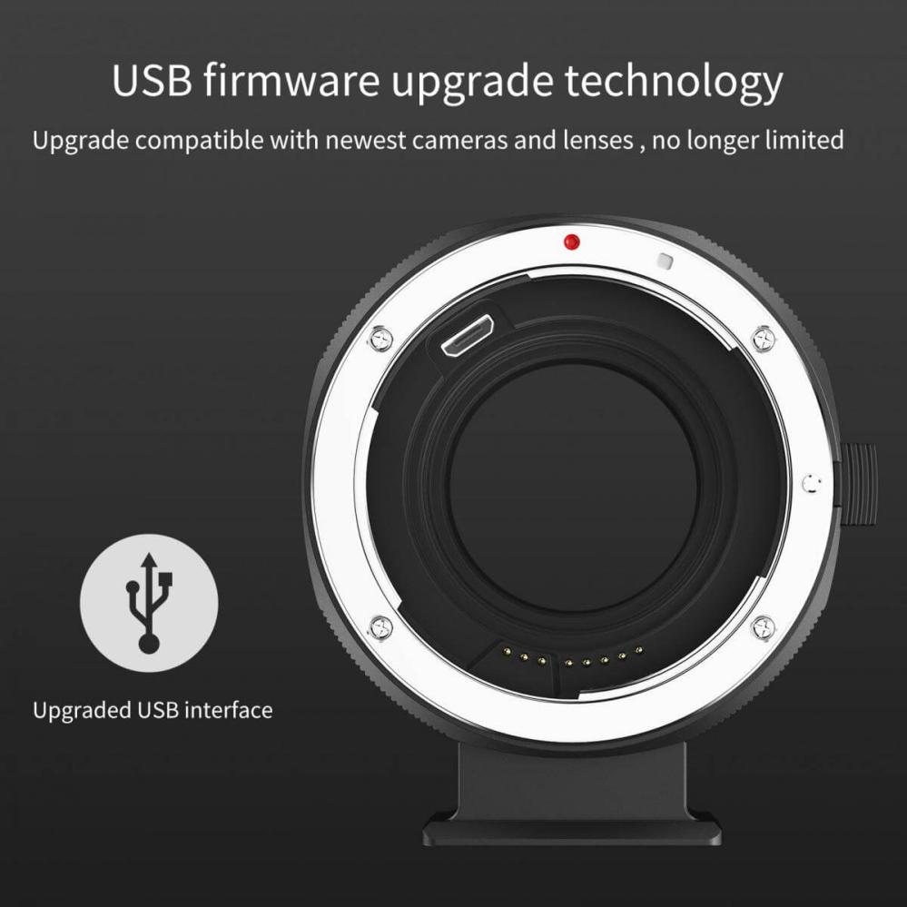 K&F Concept K&F Concept Objektivadapter elektronisk for Canon EF for Fujifilm X kamerahus