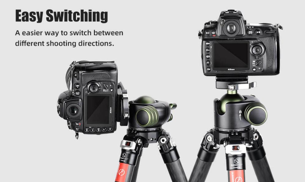 Sunwayfoto Sunwayfoto TH-55G kulehode lavprofil klarar høy belastning
