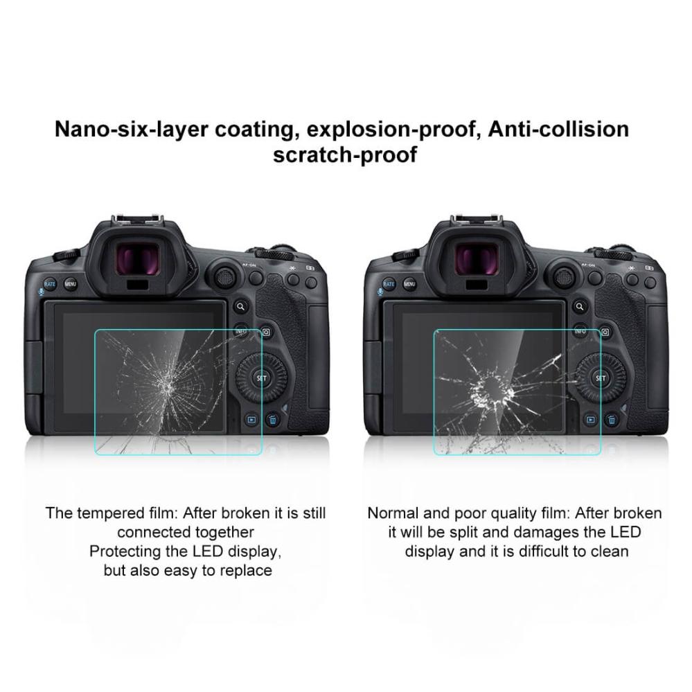 Puluz Puluz Skjermbeskytter for Canon EOS R5/R5C av härdat glas 9H