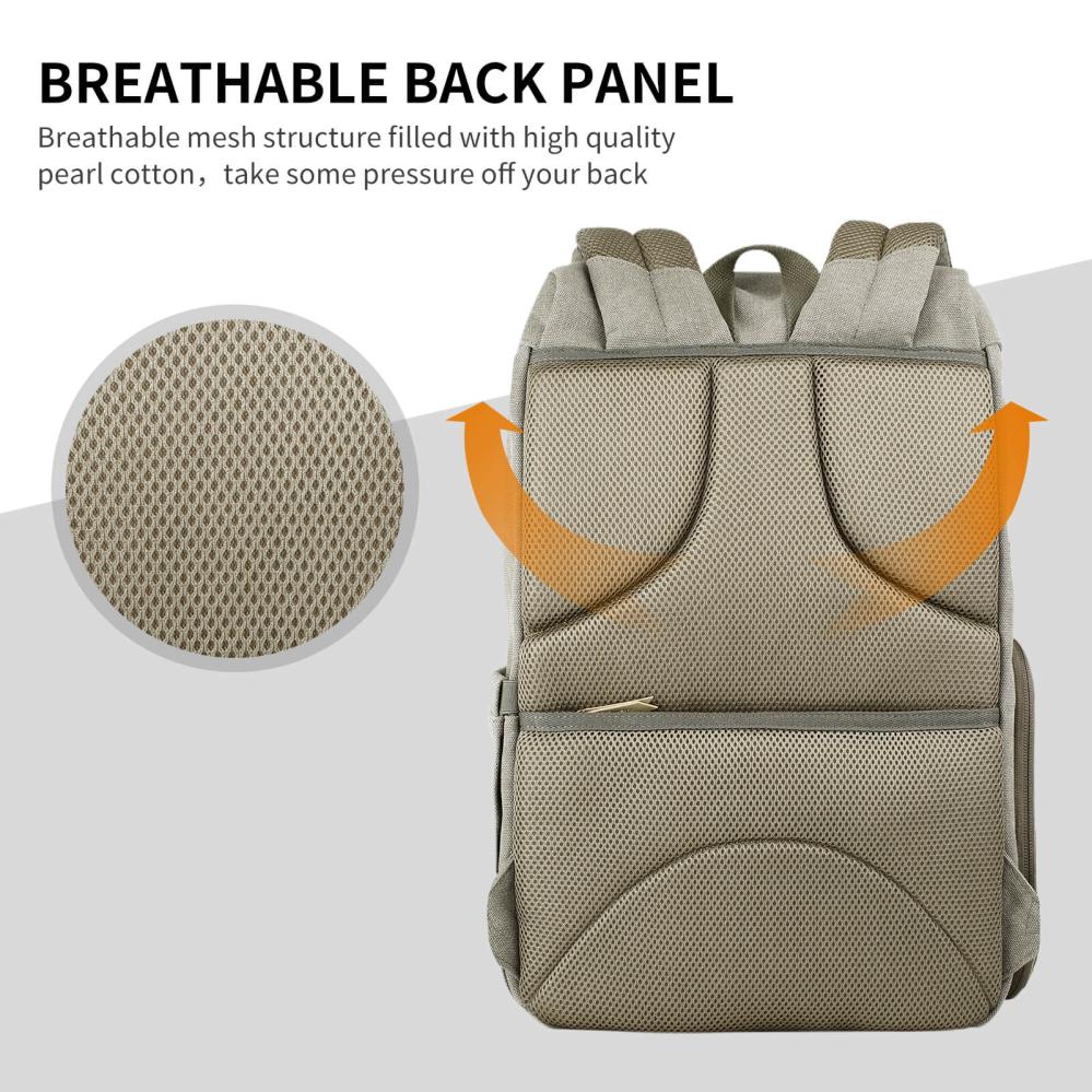 K&F Concept K&f concept kameraryggsekk kamoflagegrön canvas uttakbar innerbeskyttelse