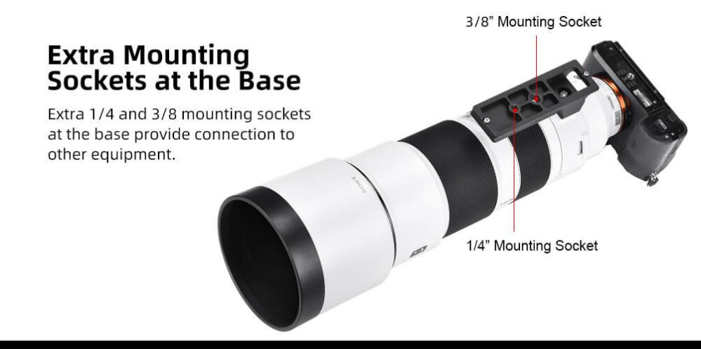 Sunwayfoto Sunwayfoto LF-S2 Stativfot för Sony FE 200-600
