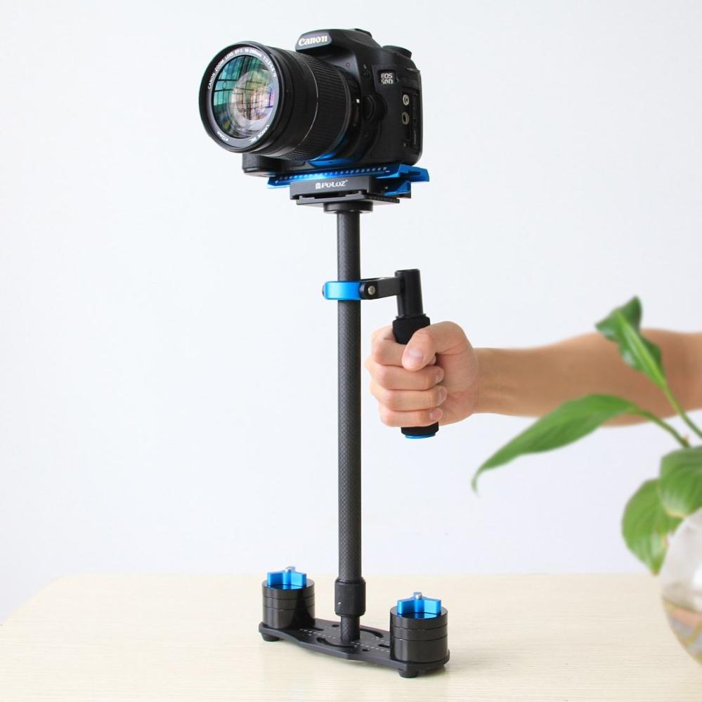 Puluz Puluz håndholdt karbonfiberstabilisator for DSLR / DV-kameraer (38