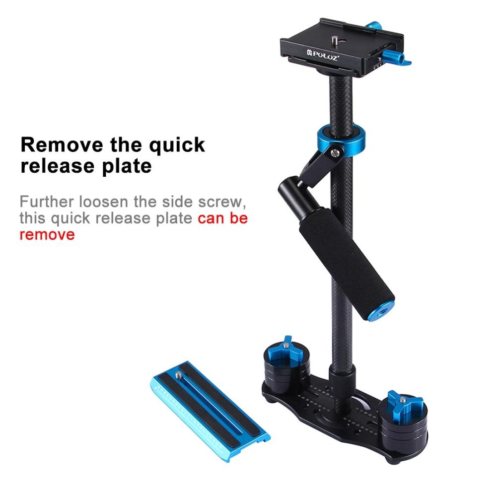Puluz Puluz håndholdt karbonfiberstabilisator for DSLR / DV-kameraer (38