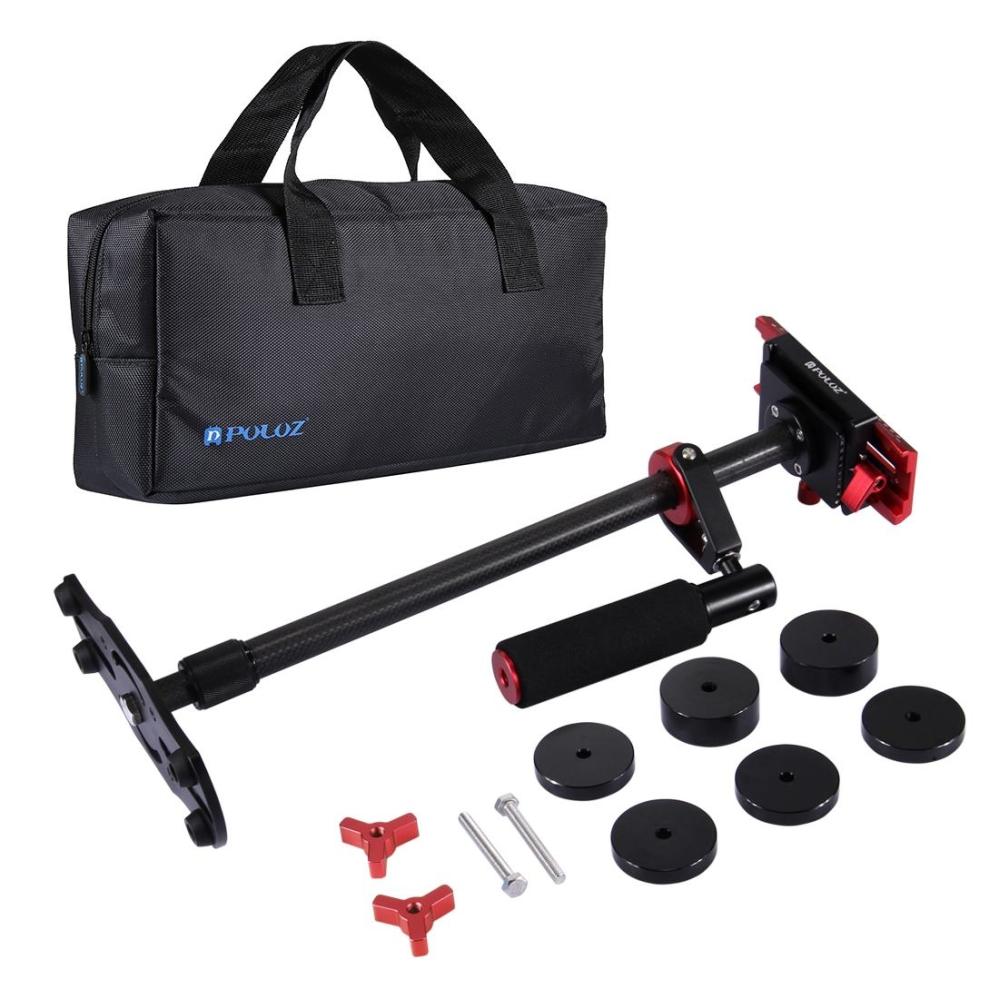 Puluz Puluz håndholdt karbonfiberstabilisator for DSLR / DV-kameraer (38