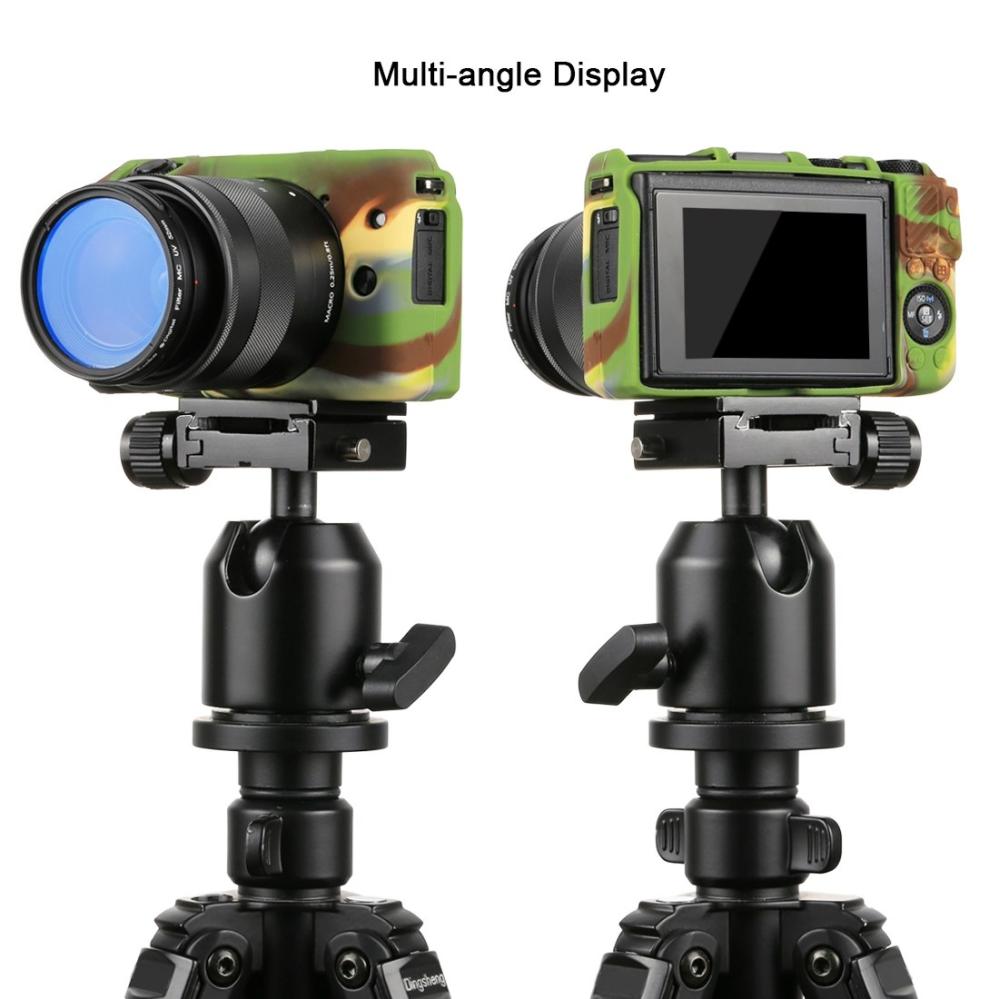 Puluz Puluz Mykt beskyttelsesetuie for Canon EOS M3 kamuflasje av silikon