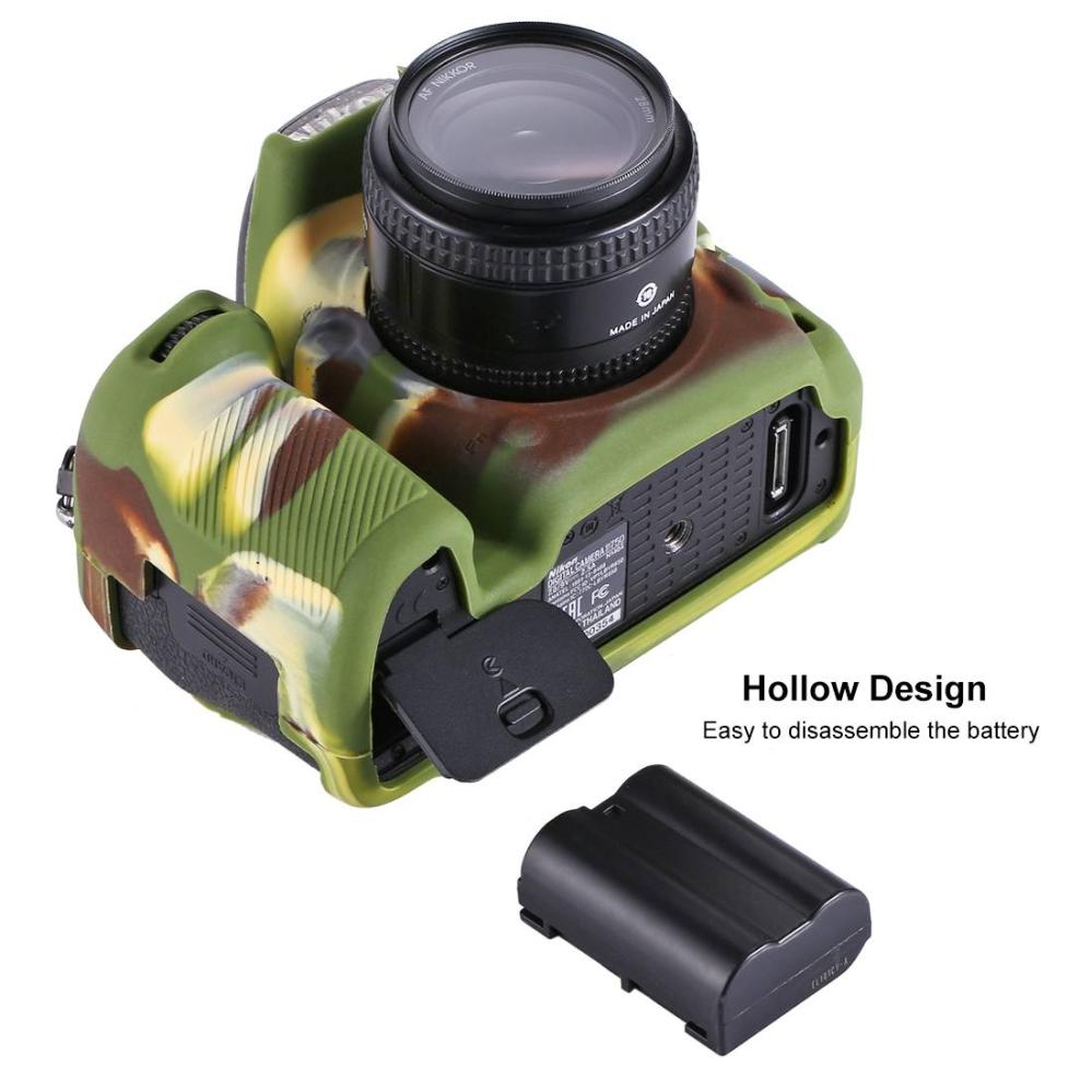 Puluz Puluz Siliconeetui for Nikon D750 Kamouflage