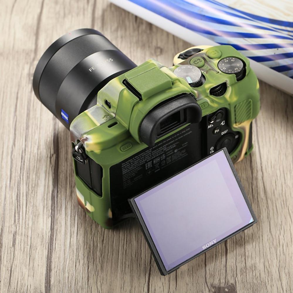 Puluz Puluz Siliconeetui for Sony ILCE-7MII / 7SMII / 7RMII Kamouflage