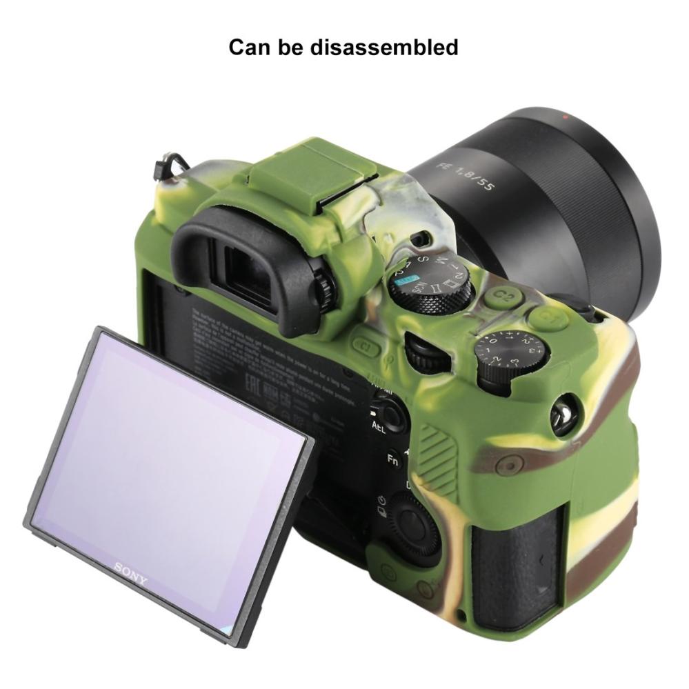 Puluz Puluz Siliconeetui for Sony ILCE-7MII / 7SMII / 7RMII Kamouflage