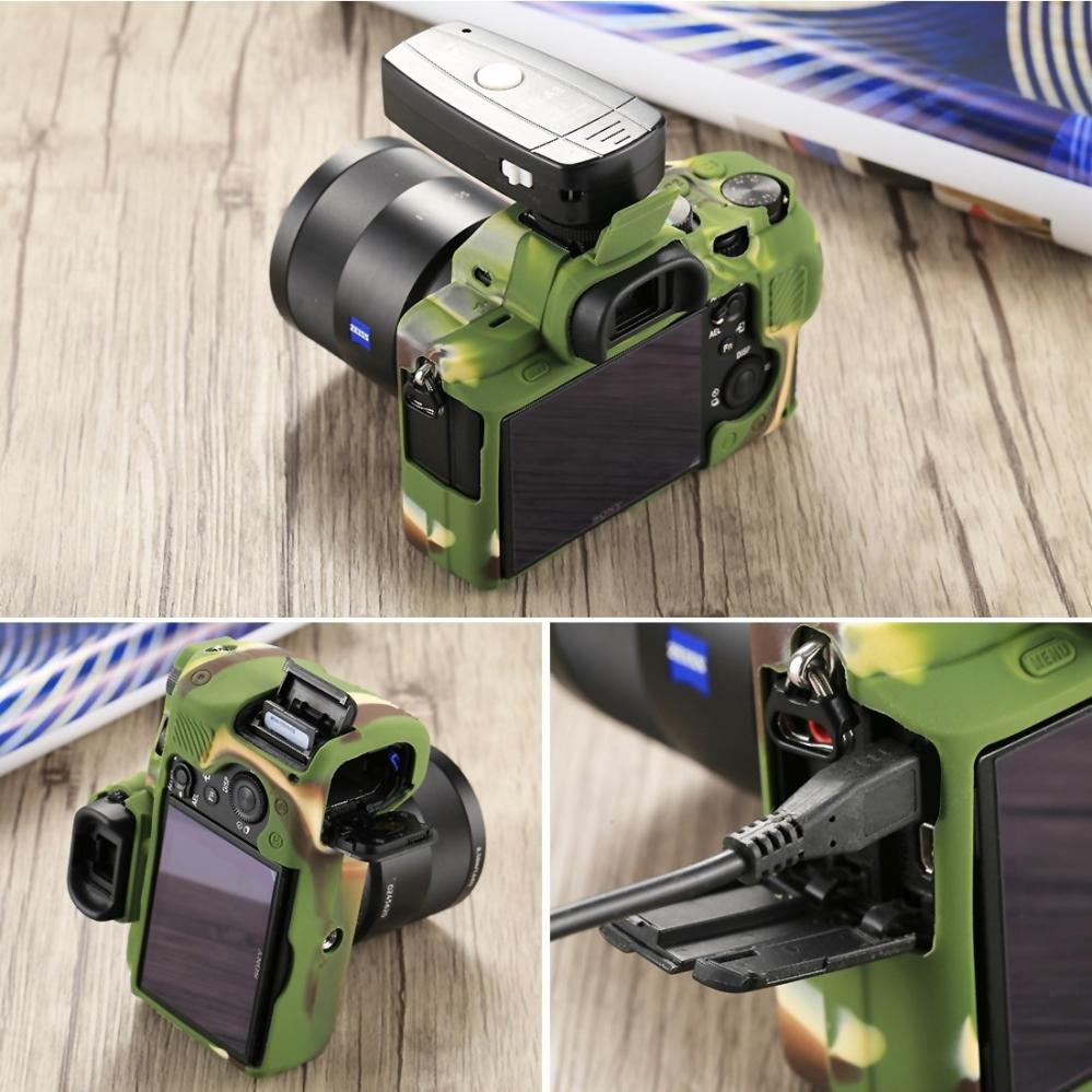 Puluz Puluz Siliconeetui for Sony ILCE-7MII / 7SMII / 7RMII Kamouflage