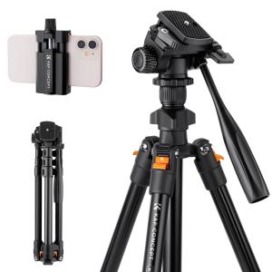K&F Concept K&F Concept Kamerastativ 162cm med videohode & mobilholder