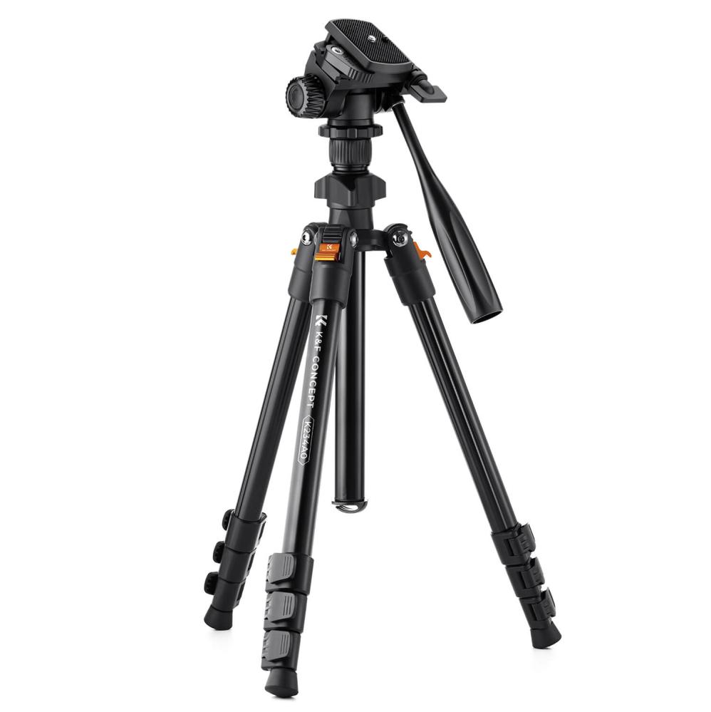 K&F Concept K&F Concept Kamerastativ 162cm med videohode & mobilholder