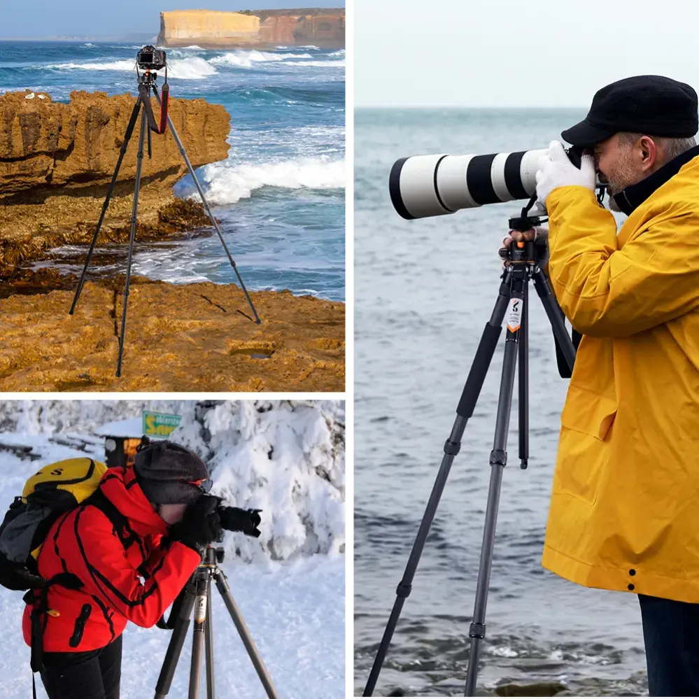  K&F Concept Kamerastativ av kolfiber 177cm 15 kg från Kamda – snabb leverans och trygg e-handel