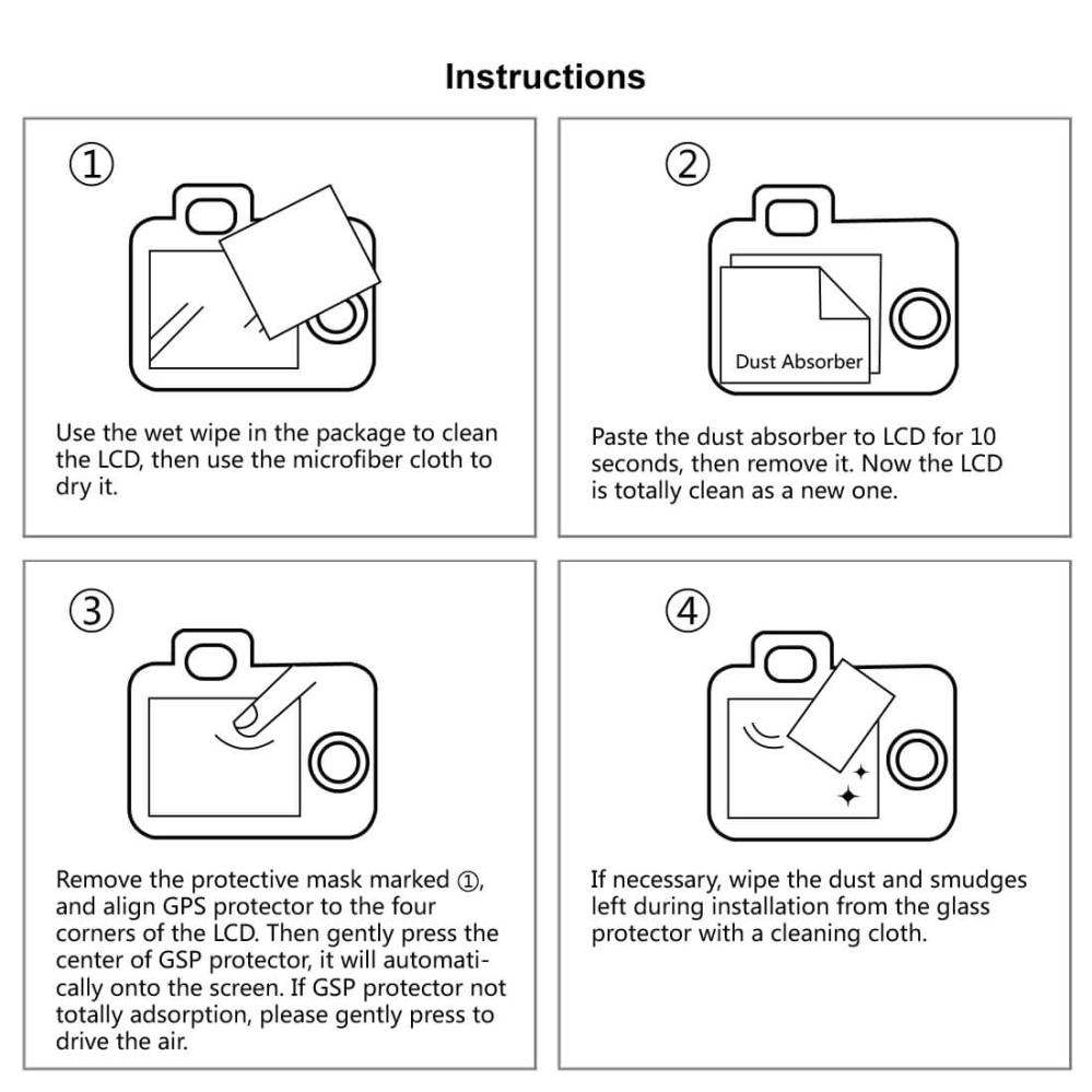 Puluz Puluz Skjermbeskytter for Canon EOS R5/R5C av härdat glas 9H
