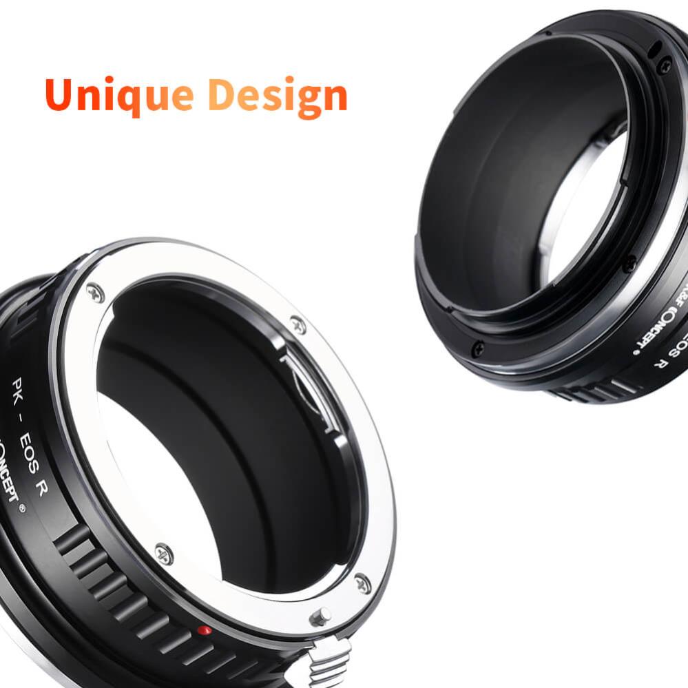 K&F Concept K&F Concept Objektivadapter for Pentax K objektiv for Canon EOS R kamerahus