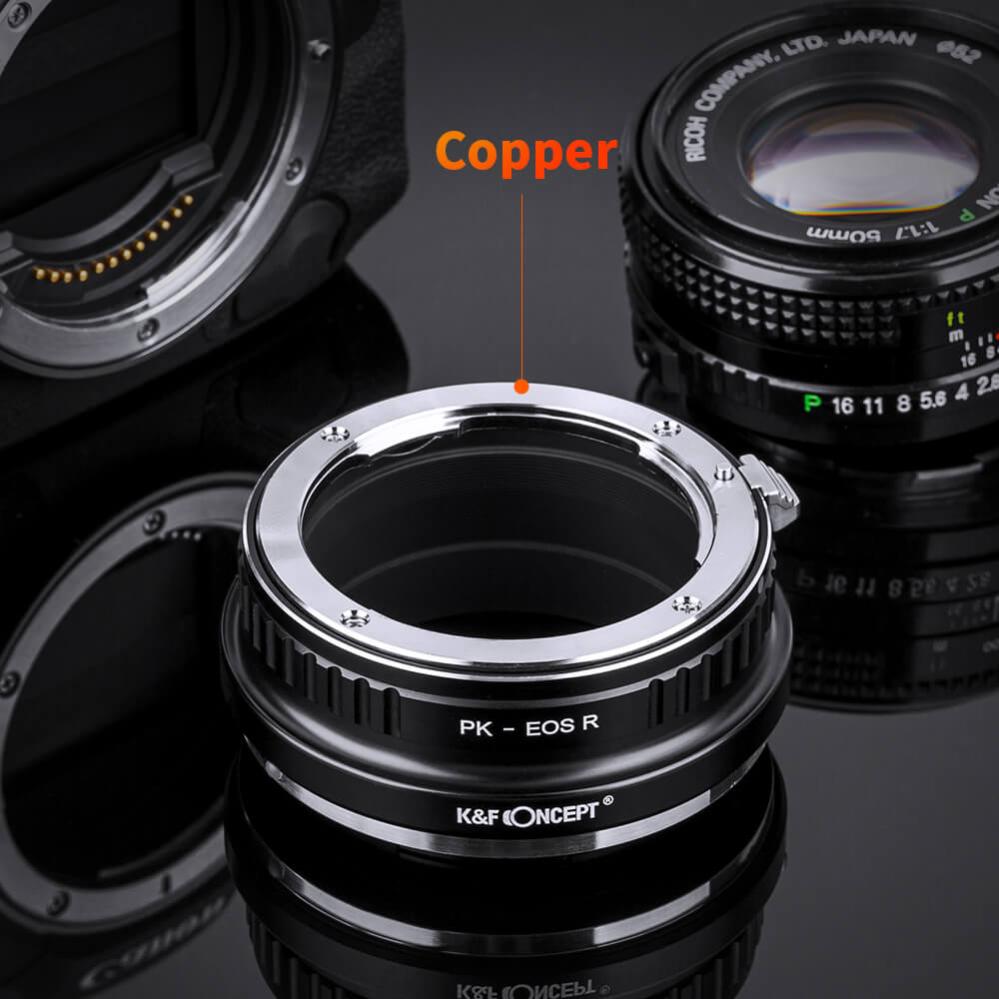 K&F Concept K&F Concept Objektivadapter for Pentax K objektiv for Canon EOS R kamerahus