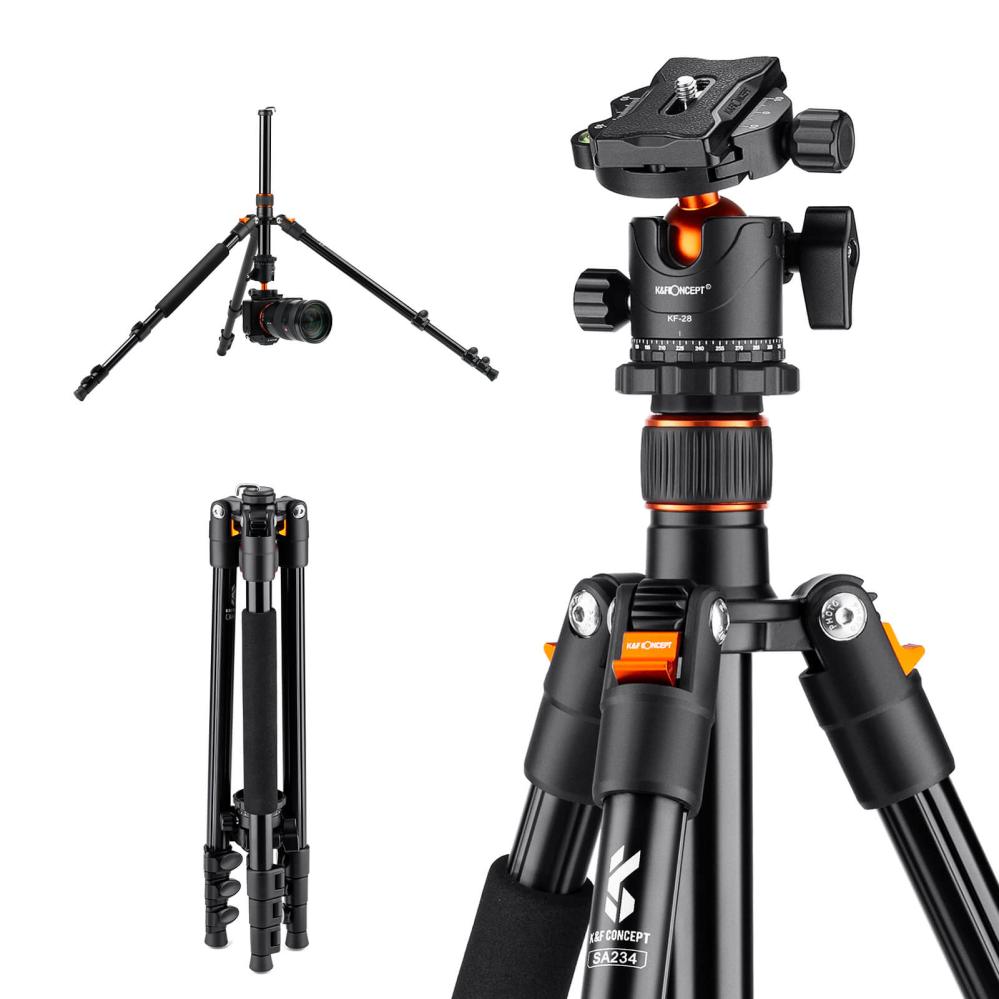 K&F Concept K&F Concept Kamerastativ med Panorama kulehode 163cm
