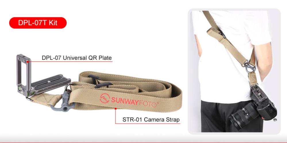  Sunwayfoto Kamerarem Khaki med QD-säkerhetsfäste från Kamda – snabb leverans och trygg e-handel