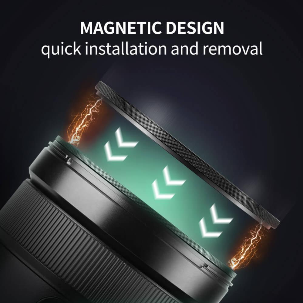 K&F Concept K&F Concept Magnetisk Black Mist 1/4 filter med adapterring & magnetlokk