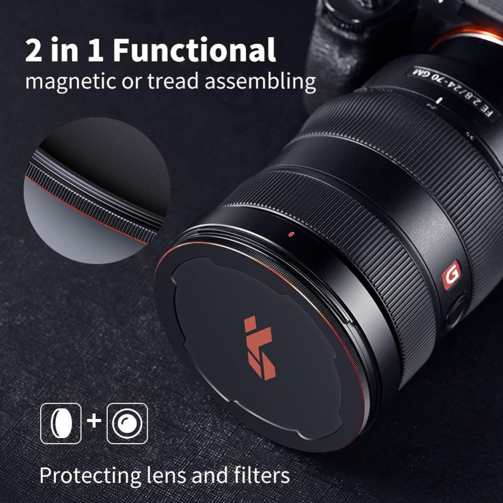 K&F Concept K&F Concept Magnetisk Black Mist 1/4 filter med adapterring & magnetlokk
