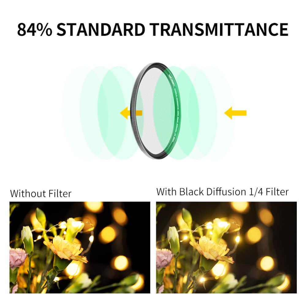 K&F Concept K&F Concept Magnetisk Black Mist 1/4 filter med adapterring & magnetlokk