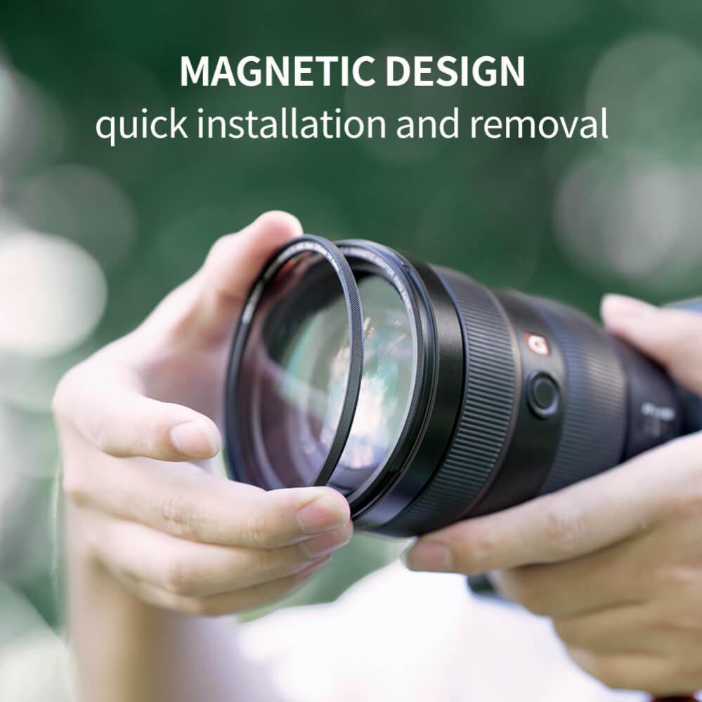 K&F Concept K&F Concept Magnetisk Black Mist 1/4 filter med adapterring & magnetlokk