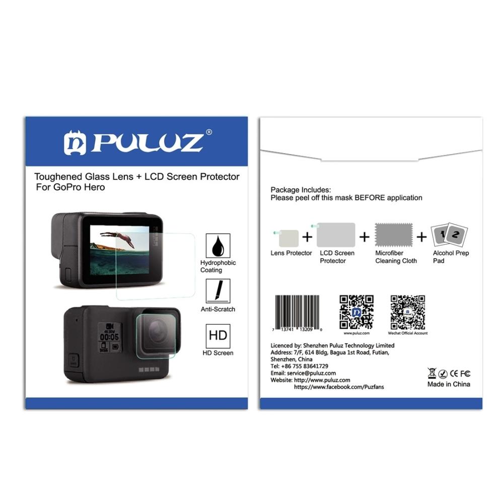 Puluz Puluz Skjermbeskytter for GoPro Hero7 Black/Silver/White/ Hero6/ Hero5