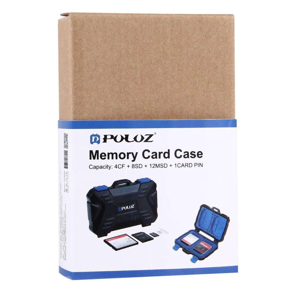 Puluz Puluz Minnekortetui for 4xCF + 8xSD + 9xTF + 1xSIM + 2xM-SIM + 2xNSIM
