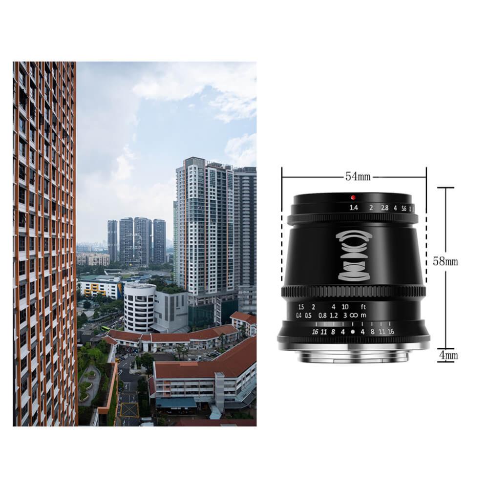 TTArtisan TTArtisan 17mm f/1.4 Vidvinkelobjektiv APS-C for Sony E