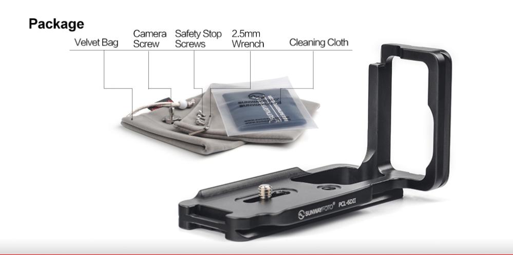 Sunwayfoto Sunwayfoto l-bracket for Canon EOS 6d mark II