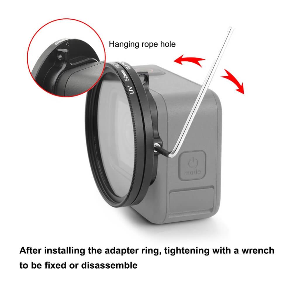 Puluz Puluz 52 mm CPL- og UV-filter med adapter for GoPro Hero12/11