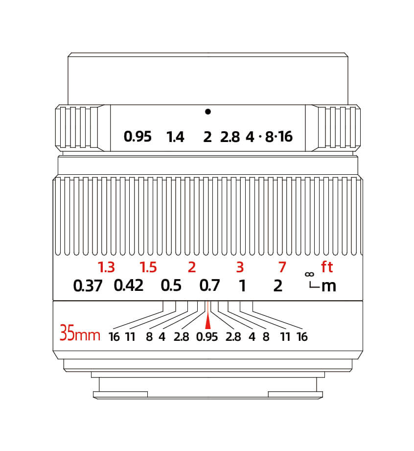 7Artisans 7Artisans 35mm f/0.95 objektiv APS-C for Canon EOS RF