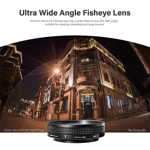 AstrHori AstrHori 10mm f/8 II objektiv APS-C for Fujifilm X - Fisheye Vidvinkel