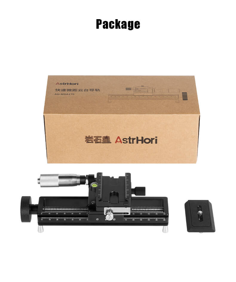 AstrHori AstrHori AH-MGA170 Makroslede med exakt fokusjustering 0.05mm