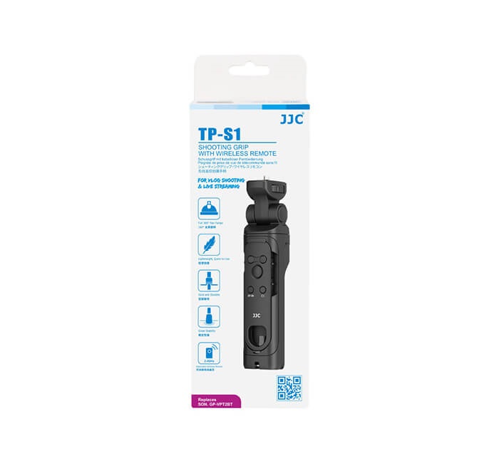 JJC JJC Kombinerat handgrep & Bluetooth fjernkontroll for Sony erstatter GP-VPT2BT