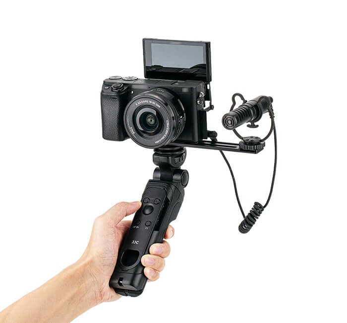 JJC JJC Kombinerat handgrep & Bluetooth fjernkontroll for Sony erstatter GP-VPT2BT
