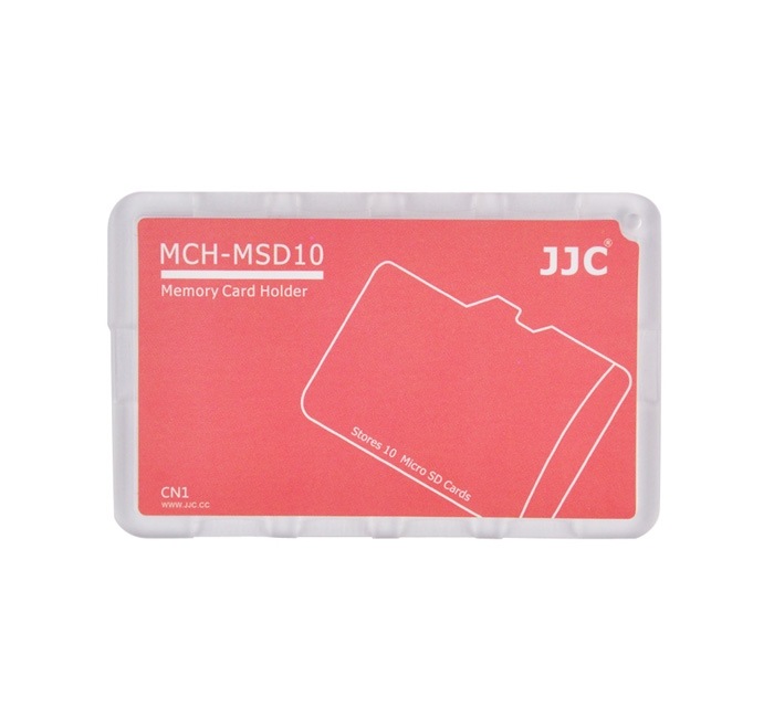 JJC JJC Minnekortholder rød for 10xMSD kreditkortformat