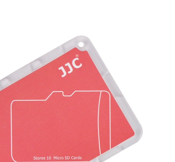 JJC JJC Minnekortholder rød for 10xMSD kreditkortformat
