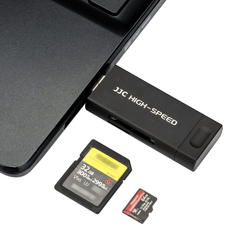 JJC JJC Minnekortleser 3i1 USB 3.1 for SD/SDHC/SDXC minnekort
