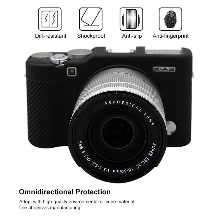 Puluz Puluz Mykt beskyttelsesetuie for Fujifilm X-A3/X-A10/X-A20 av silikon