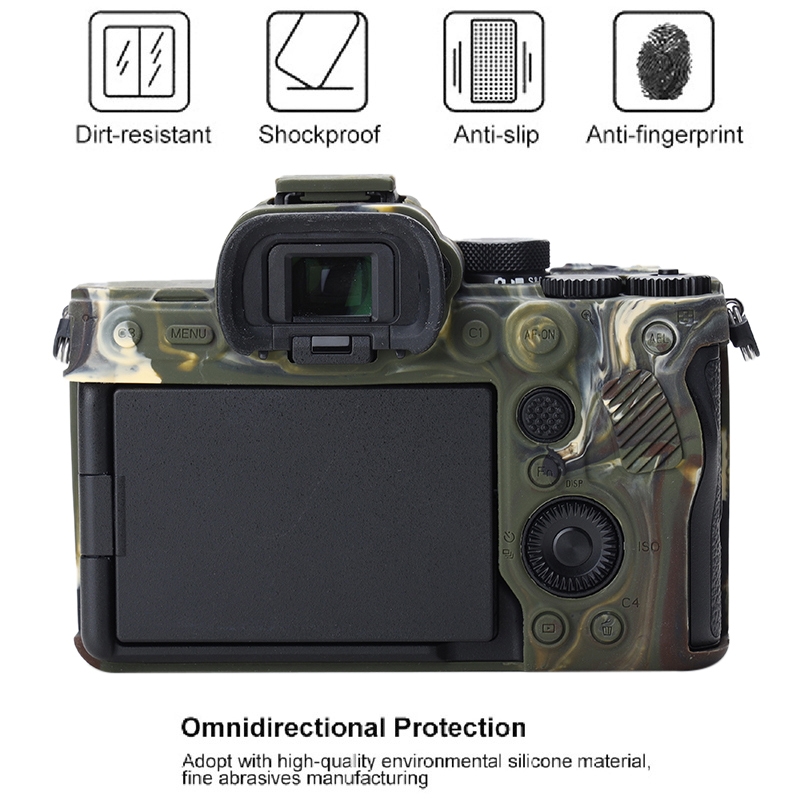 Unbranded Siliconeetui for Sony A7 IV Kamouflage