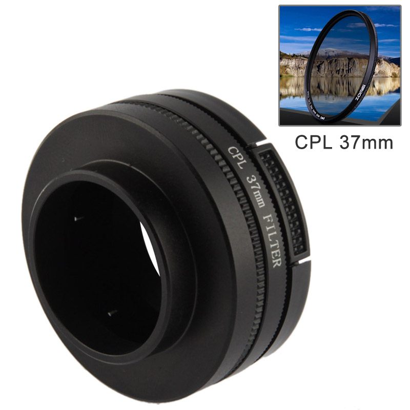  37mm CPL-filter & adapter till för GoPro 3, 3+, 4