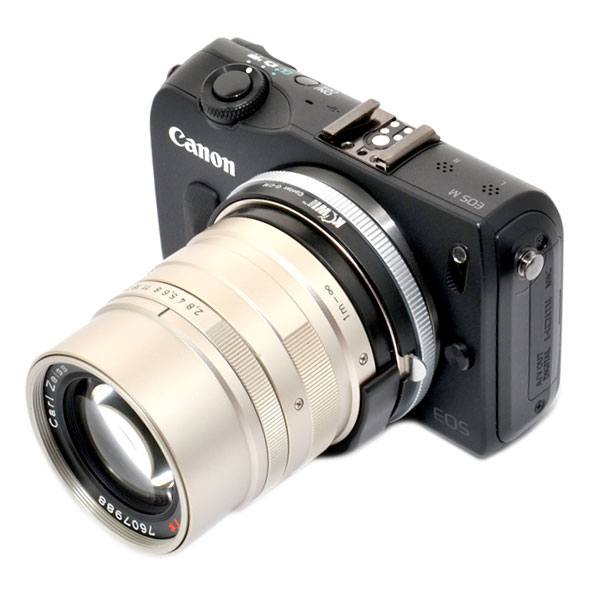 Kiwifotos Kiwifotos Objektivadapter Contax G for Canon EOS M kamerahus