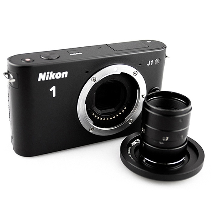 Kiwifotos Kiwifotos Objektivadapter till C-Fäste for Nikon 1 kamerahus