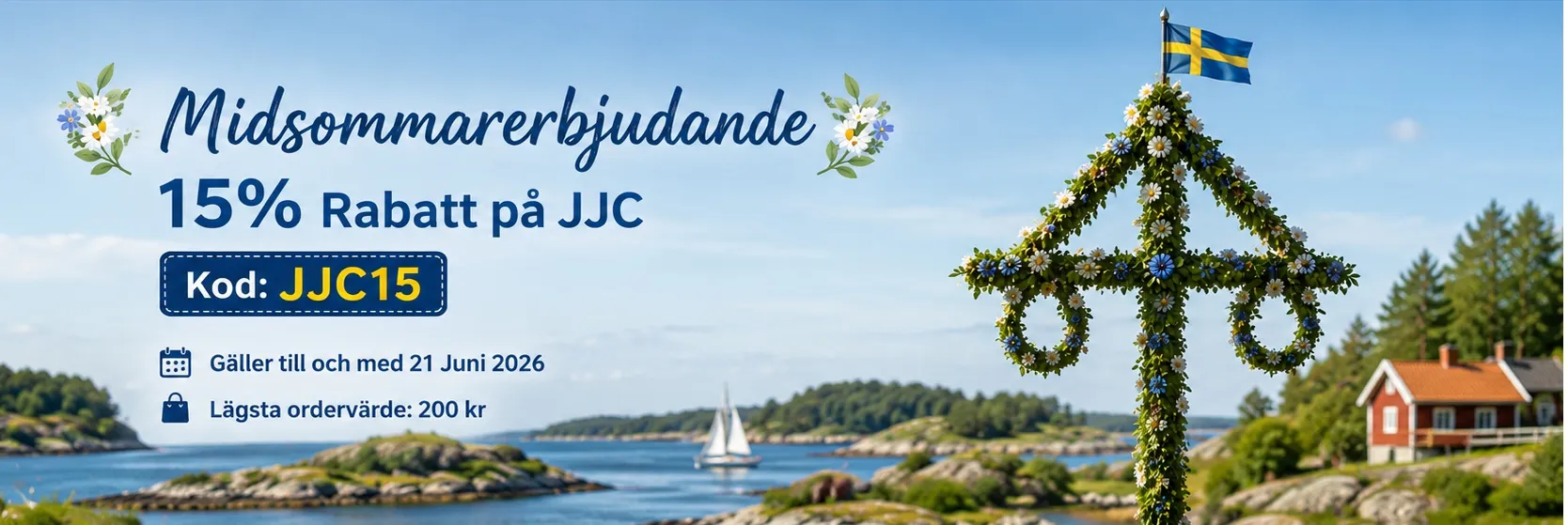 Midsommarerbjudande p&aring; JJC-produkter hos Kamda